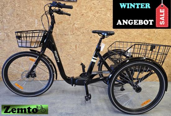 Elektro Dreirad Zocket Basic, 24, Mittelmotor, 80 NM / 540 WH, Faltbar, schwarz